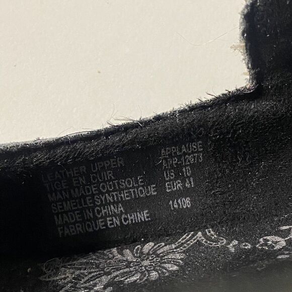 Taos Applause Pewter Smooth Leather Mary Jane Flat Ballet Gray Shoe 10 U… - Picture 7 of 7